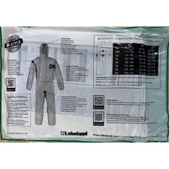 Bộ quần áo bảo hộ chống hóa chất Lakeland - MicroMax® NS cấp độ 4  size L (Giá 1 bộ)