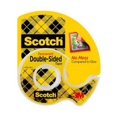 Băng dính 2 mặt 3M Scotch 137 - Keo dán trong suốt, chất lượng cao, kích thước 12.7mm x 11.4m - Hàng nhập khẩu Mỹ