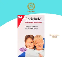 Miếng Dán Mắt Y Tế 3M Opticlude Lớn - Hộp 20 Miếng Dành Cho Trẻ Em Hỗ Trợ Điều Trị Nhược Thị và Lác Mắt | An Toàn, Dịu Nhẹ