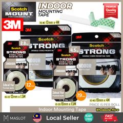 Băng Dính Hai Mặt Chịu Lực 3M SCOTCH 110-S19 - Chịu Tải 4,5kg, Kích Thước 19mm x 1,5m, Sản Xuất Tại Mỹ, Dễ Dàng Sử Dụng Trong Nhà