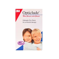 Miếng Dán Mắt Y Tế 3M Opticlude Lớn - Hộp 20 Miếng Dành Cho Trẻ Em Hỗ Trợ Điều Trị Nhược Thị và Lác Mắt | An Toàn, Dịu Nhẹ