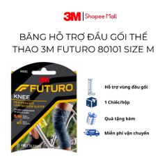 Băng hỗ trợ đầu gối 3M Futuro 80101 co giãn 4 chiều, màu xanh navy - Giảm đau và bảo vệ khớp cho vận động viên thể thao