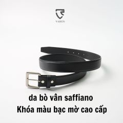 Thắt Lưng Nam Da Thật VAREN - Khóa Hợp Kim Cao Cấp, Bản 3.4cm Phong Cách Y2K Sang Trọng, Phụ Kiện Thời Trang Nam