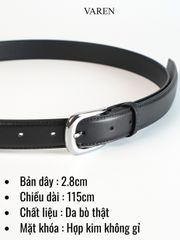 Thắt Lưng Nam Da Bò Thật 3.0cm Khóa Hợp Kim Bền Bỉ - Phong Cách Công Sở Unisex, Quà Tặng Thời Trang Chất Lượng