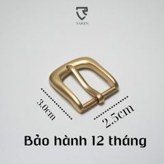 Mặt Khóa Thắt Lưng Unisex Hợp Kim Chống Gỉ Màu Vàng Đồng 2.5cm - Phụ Kiện Thời Trang Hiện Đại và Tinh Tế