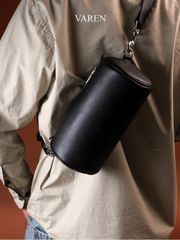 Túi Duffle Da Bò Thời Trang Unisex VAREN - Túi Đeo Chéo Dáng Trống Sang Trọng cho Nam Nữ, Chất Liệu Cao Cấp, Tiện Lợi Di Chuyển