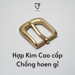 Mặt Khóa Thắt Lưng Unisex Hợp Kim Chống Gỉ Màu Vàng Đồng 2.5cm - Phụ Kiện Thời Trang Hiện Đại và Tinh Tế