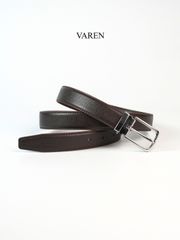 Thắt Lưng Da Bò Epsom Nâu VAREN PRIMO 3.0cm - Phong Cách Thanh Lịch, Bền Bỉ, Dễ Dàng Phối Đồ Cho Mọi Dịp