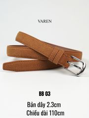 Thắt Lưng Da Microfiber Unisex Bản Nhỏ 2.3cm & 2.8cm - Thời Trang Tối Giản Sang Trọng Cho Nam Nữ