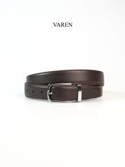 Thắt Lưng Da Bò Epsom Nâu VAREN PRIMO 3.0cm - Phong Cách Thanh Lịch, Bền Bỉ, Dễ Dàng Phối Đồ Cho Mọi Dịp