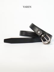 Thắt Lưng Unisex VAREN LIBRA TL13 Da Bò Nappa 2.8cm - Khóa Kim Cổ Điển, Trang Phục Thời Trang Tối Giản cho Nam Nữ