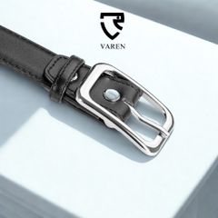 Thắt Lưng Da Thật Bản Nhỏ 2.8cm - Dây Nịt Phong Cách Tối Giản Unisex Khóa Hợp Kim Thời Trang TL01 cho Nam Nữ