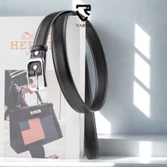 Thắt Lưng Da Thật Bản Nhỏ 2.8cm - Dây Nịt Phong Cách Tối Giản Unisex Khóa Hợp Kim Thời Trang TL01 cho Nam Nữ