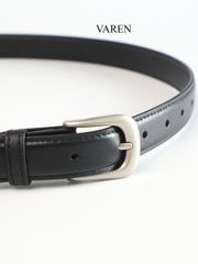Thắt Lưng Unisex Da Bò Thật 2.3cm - Khóa Hợp Kim Trắng Xám Tối Giản, Phụ Kiện Thời Trang Đa Dụng Cho Nam Nữ