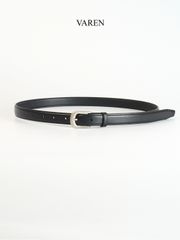 Thắt Lưng Unisex Da Bò Thật 2.3cm - Khóa Hợp Kim Trắng Xám Tối Giản, Phụ Kiện Thời Trang Đa Dụng Cho Nam Nữ