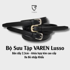 Thắt Lưng Da Bò Thật Unisex Bản Nhỏ 2.3cm & 2.8cm Khóa Hợp Kim - Phụ Kiện Thời Trang Tối Giản, Lịch Lãm cho Nam Nữ