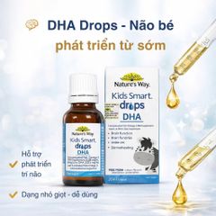 Giọt DHA Nature’s Way Kids Smart 20ml - Thực Phẩm Bảo Vệ Sức Khỏe Cho Trẻ Sơ Sinh & Trẻ Nhỏ, Hỗ Trợ Phát Triển Não Bộ & Thị Lực