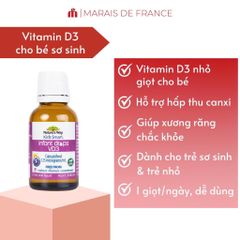 Vitamin D3 Nature’s Way Kids Smart 13ml - Giọt Nhỏ Hỗ Trợ Xương Cho Trẻ Sơ Sinh - Dinh Dưỡng Thiết Yếu Cho Bé