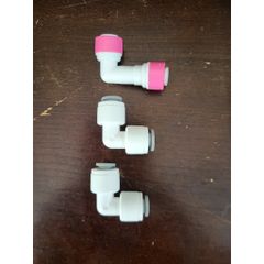 Combo Bộ 2 Co Nối Vuông 6-6 và Van 1 Chiều Góc Nối Nhanh - Thiết Bị Hệ Thống Máy Lọc Nước RO Chống Rò Rỉ