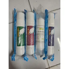 Bộ 4 Lõi Lọc Nước RO Hàn Quốc - Sediment, Pre Carbon, RO Membrane & Post Carbon - Tinh Khiết Hóa Nước Uống An Toàn