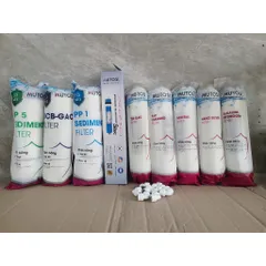 Bộ 9 Lõi Lọc Nước Mutosi 123456789 - Lõi PP, OCB-GAC, RO, Mineral, Nano Silver, Alkaline - Hàng Chính Hãng Chất Lượng Cao