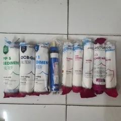 Bộ 9 Lõi Lọc Nước Mutosi 123456789 - Lõi PP, OCB-GAC, RO, Mineral, Nano Silver, Alkaline - Hàng Chính Hãng Chất Lượng Cao