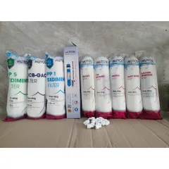 Bộ 9 Lõi Lọc Nước Mutosi 123456789 - Lõi PP, OCB-GAC, RO, Mineral, Nano Silver, Alkaline - Hàng Chính Hãng Chất Lượng Cao