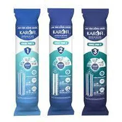 Lõi Lọc Smax Pro V Karofi Bộ 1,2,3 - Hàng Chính Hãng Thay Thế KAQ-X16, X26, KAD-D528 - Công Nghệ Thông Minh 12 Tháng