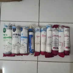 Combo 10 Lõi Lọc Nước Mutosi RO - Lõi PP5, GAC, T33, Bio Ceramic, Đá Khoáng, Nanosilver, Tăng Cường Chất Lượng Nước Uống