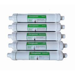 Combo 5 Lõi Lọc Kangaroo Hydrogen cho Máy Lọc Nước RO - FIR+, OrpH+, HypH+, Mineral+, Nano Carbon+ Chính Hãng