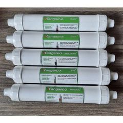 Combo 5 Lõi Lọc Kangaroo Hydrogen cho Máy Lọc Nước RO - FIR+, OrpH+, HypH+, Mineral+, Nano Carbon+ Chính Hãng