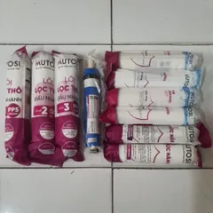 Bộ 10 Lõi Lọc Nước Mutosi Cho Máy MP-360D & MP-S1001 - Lõi 123 Đúc, Bảo Vệ Màng RO, Tiêu Diệt Vi Khuẩn, Cải Thiện Vị Nước