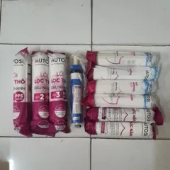 Bộ 10 Lõi Lọc Nước Mutosi Cho Máy MP-360D & MP-S1001 - Lõi 123 Đúc, Bảo Vệ Màng RO, Tiêu Diệt Vi Khuẩn, Cải Thiện Vị Nước