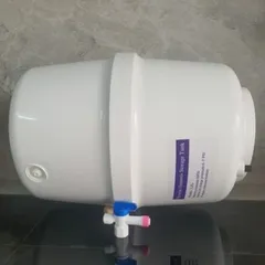 Bình Áp Nhựa RO 4G 10L - Thiết Bị Lọc Nước R.O - Kèm Van Chống Nổ và Chức Năng Đẩy Nước Tinh Khiết