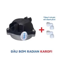 Đầu bơm nước KAROFI 24V - Hàng chính hãng, áp suất 125 PSI, thay thế cho máy lọc nước RO, kết nối nhanh 6mm