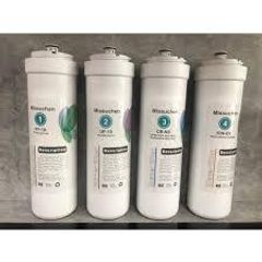 Combo 4 Lõi Lọc Nước Missuchen 1234 Chính Hãng - Dùng Cho Máy Lọc SKU6300 - Lõi PP, UF, CTO, ION-EX