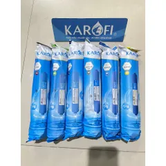 Bộ 6 Lõi Lọc Nước Karofi Chính Hãng - Thay Cho Máy RO - Gồm Lõi GAC-T33, Mineral, Hồng Ngoại, Nano Silver, ORP Alkaline, Hydrogen