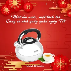 [Ấm đun Bếp Từ ] Dung tích 3L ,có kiểu dáng đẹp, sang trọng mà còn rất tiện lợi vì đun được trên tất cả loại bếp