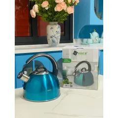 Ấm đun từ Arber AB03L 3L - Inox 304 Cao Cấp, Thiết Kế Sang Trọng, Dùng Cho Mọi Loại Bếp, Còi Báo Hiệu Sôi Ứng Dụng Thực Tế