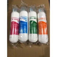 Bộ 4 Lõi Lọc Nước Hàn Quốc Đầu U Ngắn 25cm - Thay Thế Cho Máy Lọc Nước Nóng Lạnh Cuckoo, Canzy, Ryo, Newlife