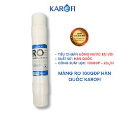Màng Lọc RO Karofi 100GPD Hàn Quốc - Lõi Lọc Nước CAO CẤP, Đúc Nguyên Khối Vô Trùng, Tiêu Chuẩn QCVN6-1:2010/BYT