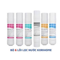 Bộ 6 Lõi Lọc Korihome Chính Hãng cho Máy Lọc Nước WPK-813, WPK-888-LT, WPK-605 - Lọc Sạch, Khử Mùi, An Toàn Cho Sức Khỏe