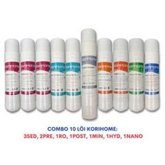 Bộ 10 Lõi Lọc Nước Korihome Cho Máy WPK-G61, WPK-G60-S, WPK-G62 - Chất Lượng Cao, Thay Thế Dễ Dàng, Nguồn Nước Sạch An Toàn