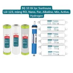 Combo 10 Lõi Lọc Nước RO Sunhouse Cao Cấp - Lõi Chính Hãng Cho Máy Lọc Nước Kangaroo, Karofi, Tân Á, An Toàn và Đảm Bảo Sức Khỏe