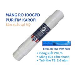 Màng Lọc RO Karofi Purifim USA - Công Nghệ SMAX Lọc Nước Hiệu Quả, Loại Bỏ 99% Vi Khuẩn, Tuổi Thọ 24-36 Tháng