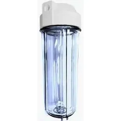 Cốc Lọc Thô 10 inch REN Trong 13mm - Chống Nứt, Xì Nước, Nhựa Cao Cấp, Đồ Gia Dụng Nhà Bếp Chất Lượng