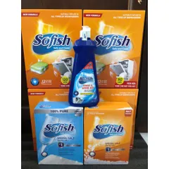 Viên Rửa Chén Sofish - Muối Rửa Bát Chuyên Dụng Cho Máy Rửa Chén - Độ Sạch Bóng Vượt Trội, An Toàn, Hiệu Quả