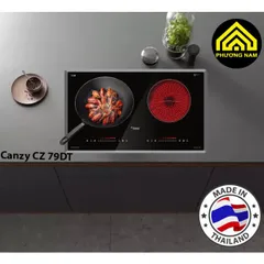 [Giá Tại Kho] Bếp điện từ Canzy CZ 79DT - 1 vùng nấu từ, 1 hồng ngoại - Nhập Khẩu Thái Lan - BH 3 năm