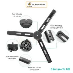 Chân máy chiếu Mini Beecube - Tripod kim loại gấp gọn, chịu tải 5kg cho Webcam, Camera, DSLR - Phụ kiện thiết bị số cao cấp