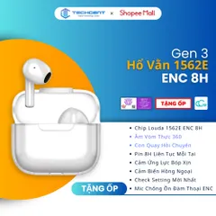 WK Louda Gen3 1562E ENC Pin 8h Cảm ứng Lực - Âm Vòm Thật - Wekome